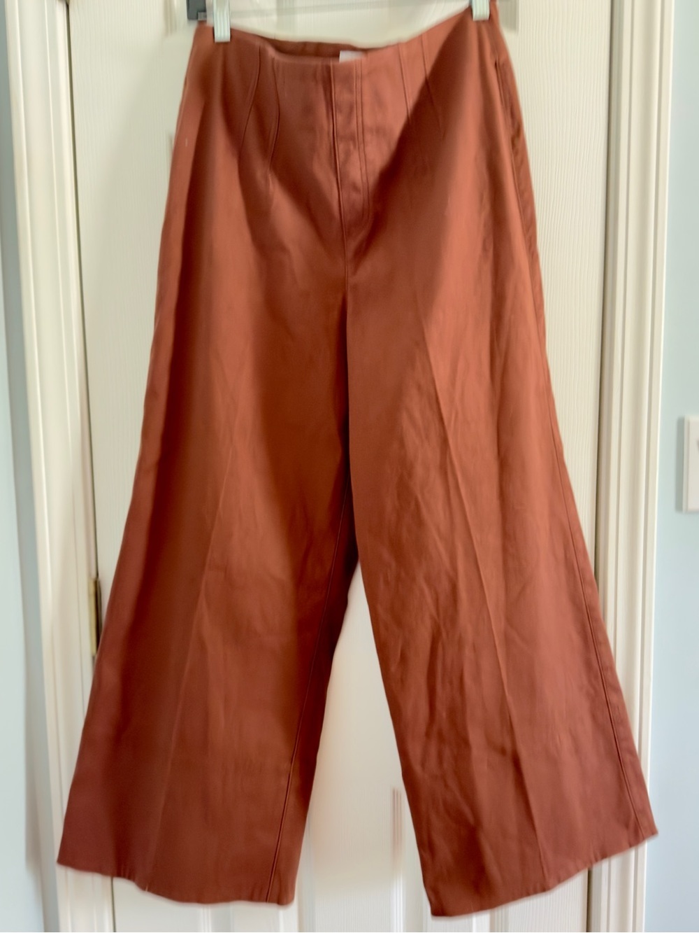 SPANX Hickory Stretch Twill Wide Leg Pants L Large NWT - Picture 2 of 13